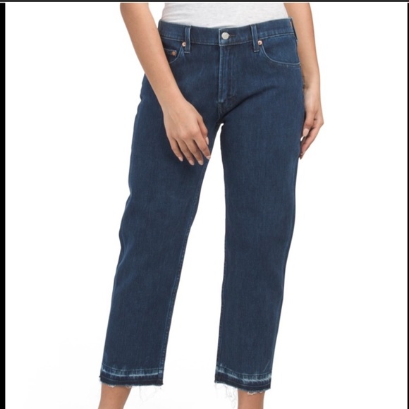 Lucky Brand Relaxed Fit Tapered High Rise Jeans in Deep Ocean Size 4/27 - Picture 1 of 15